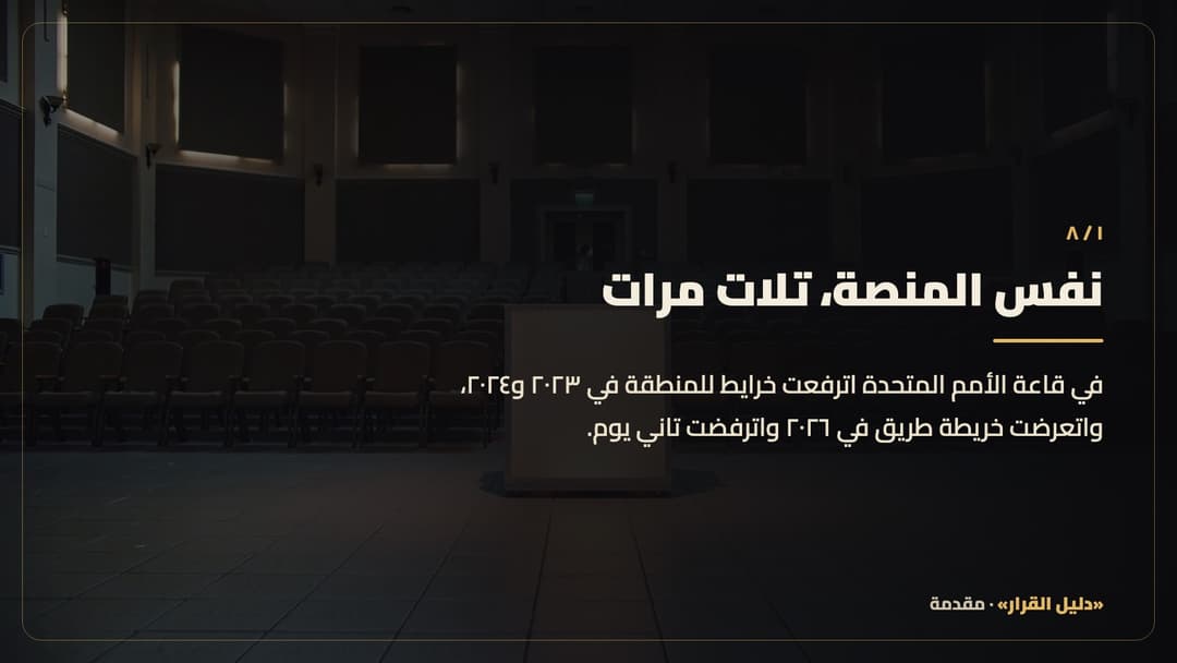 البطاقة 1 — تلات خرايط في نفس القاعة